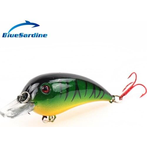 BlueSardine 5PCS 7.5G 8CM Crank Bait Wobblers Fishing Lures Hard Bait Red Hooks Crankbaits Fishing Tackle