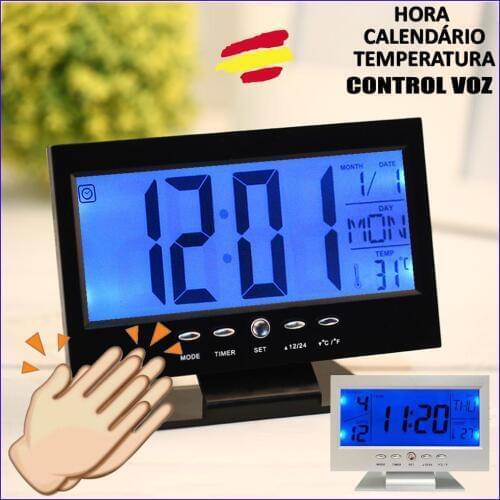 Watch ALARM LCD touch voice control calendar temperature alarm Musica