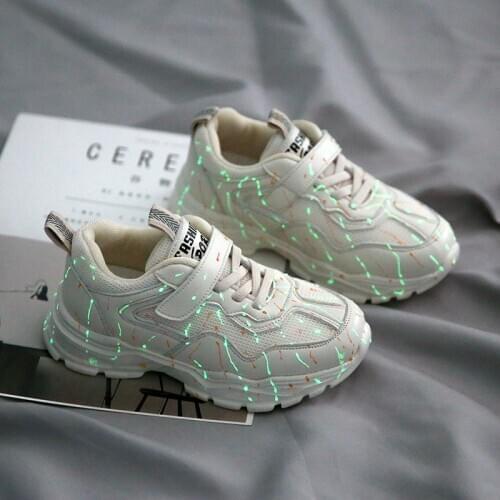 Children Shoes Girls Sneakers Boys Luminous Shoe Kids Mesh Glowing Sport Running Trainer Tennis Sneakers Toddler Casual Shoes