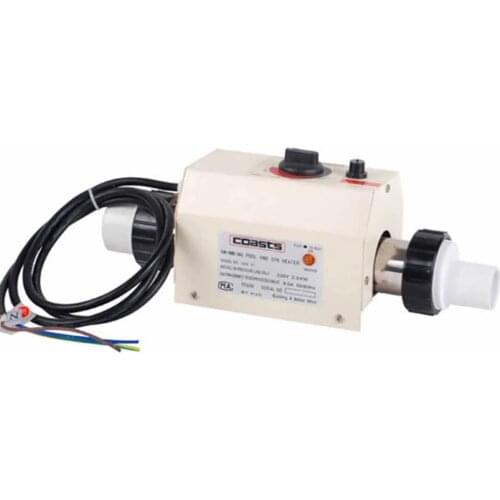 220V 3KW Electric Water Heater Thermostat for Swimming Pool Bathtub SPA Bath for Massage Hot Tub and Jacuzzi