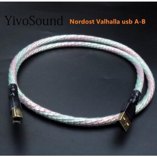 Hifi Nordost Valhalla Top-rated Silver Plated + shield USB Cable High Quality Type A to Type B Hifi Data Cable For DAC