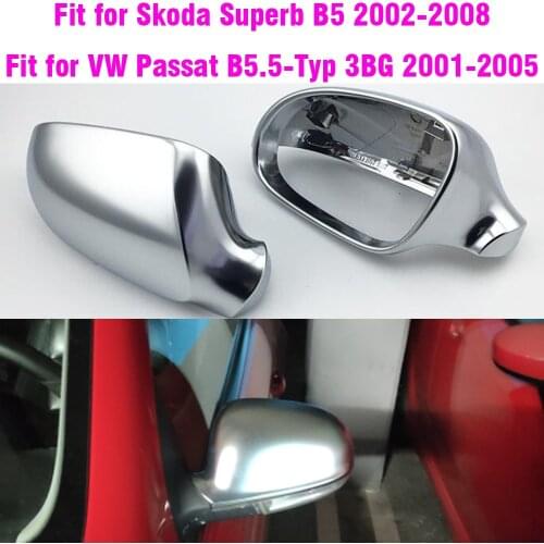 For VW Golf MK5 GTI 5 Passat B6 Jetta MK5 Chrome Side Wing Mirror Covers Caps R36 R32 Golf Plus Variant EOS Silver Color