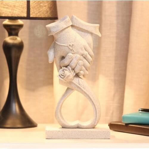 CREATIVE RESIN LOVE DESIGN STATUE HOME DECOR CRAFTS ROOM DECORATION OBJECTS WEDDING DECORATION FIGURINES GIFTS LOVE SOUVENIR