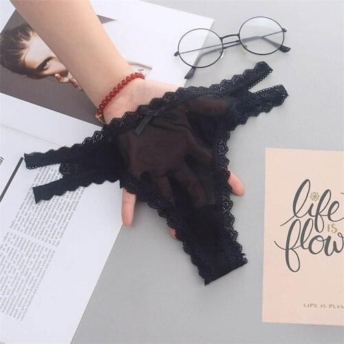 Summer Thin Panties Sexy Hollow Out Womens Lace Seamless Underwear Low Waist Lingerie G-String Breathable Comfort Lady Briefs