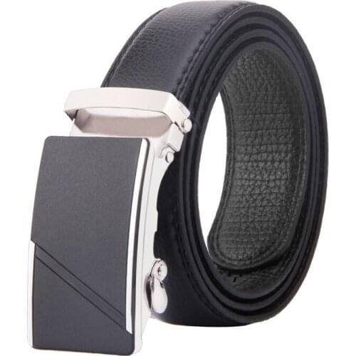 35 Styles High Quality Metal Automatic Buckle Men Waist Luxury Brand PU Leather Casual Business Male Waistband Designe