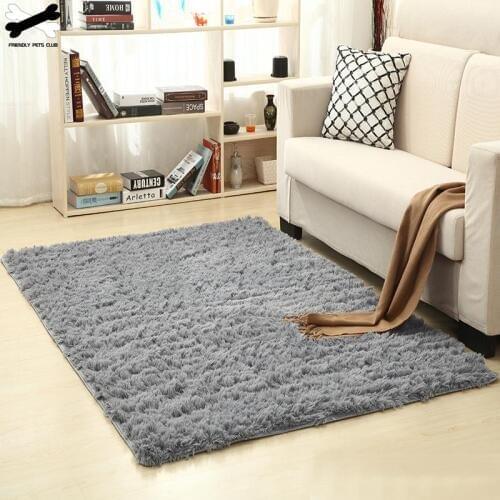Super Soft Carpet Fluffy Shaggy Rug Various Colors And Sizes Non-slip And No Sheeding Mats For Living Room Bedroom Home Decor
