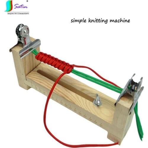 Simple Style Baby Children Kids Diy Bracelet,Umbrella Rope Knitting Machine Tool Wooden Braiding Machine A0141L