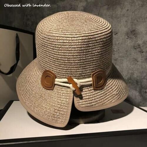 Straw Hat Womens Summer Sun Hat with Small Eaves Fashion Beach Beach Holiday Sun Hat Sun Protection Art Street French