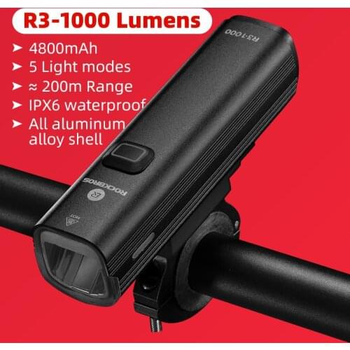 ROCKBROS Bike Light Front Rear Bicycle Lamp Cycling Flashlight MTB Headlight Cycle Tailliight luces bicicleta Bike Accessories