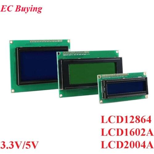 LCD Module 1602 1602A J204A 2004A 12864 LCD1602 Display Module IIC I2C 3.3V/5V For Arduino Blue Yellow-Green Screen