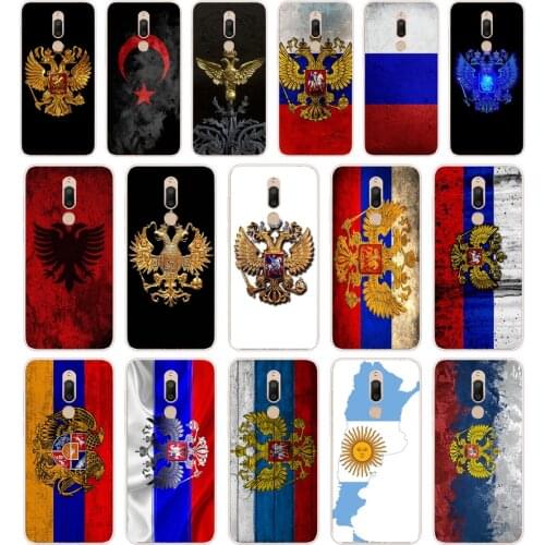 084AA Russia Flag Emblem gift Soft Silicone Tpu Cover phone Case for Meizu M5 M5C M5S Note M6 M6S M6T case
