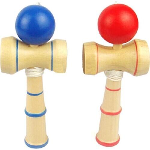 1pcs Professional Kendama Matte Ball Kids Kendama Japanese Traditional Toys Wooden Ball Skillful Balance Skill Toys for Children