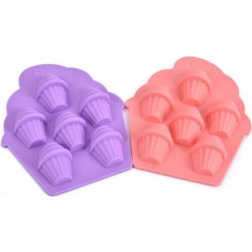 100pcs/lot,6 Holes Chocolate Mold DIY Silicone Cake Decoration Mold Jelly Ice Baking Mould Chocolate Mold