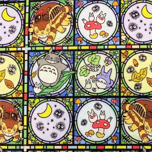 110cm Width Cartoons cotton fabric Patchwork Sewing Quilting shirt clothes mask handmade patchwork Lolita baby bedding