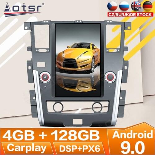 128G 13.6 Inch For Nissan Patrol 2010-2017 Android Radio Multimedia Car Cassette Recorder Stereo Player Tesla GPS Navi Head Unit