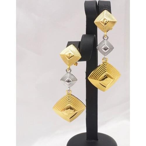 2020 trend Exquisite Jewelry Long Drop Dangle Earrings Metal Geometric Earrings Wedding Jewelry Earrings For Women Gifts