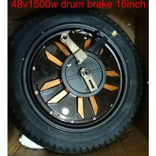 48V60V64V72V450W500W800W80V84V96V1000W1200W1500W BLDC motor 16inch drum brake for electric scooter electric bike tricycle ATV