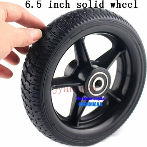 6.5 inch solid wheel fits for Two Wheels Hoverboards and Electric Scooters 6.5 inch Non-inflatable solid tyre wheel