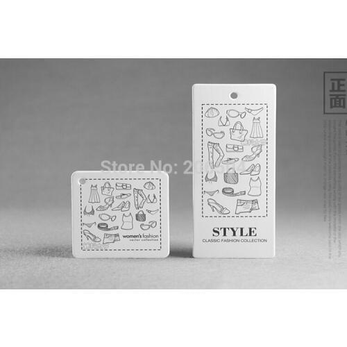 Hang Tags clothing tags paper labels,umbrella shoe underwear bags labels and tags with sling DHN0013
