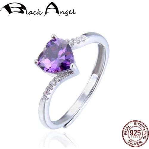 Кольца с полудрагоценными камнями BLACK ANGEL China At AliExpress