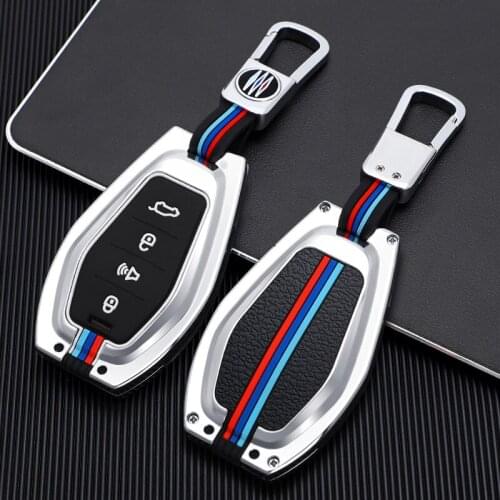 Zinc alloy Key case For Chery Jetour X70 X90 X95 X70 Coupe 4 Buttons Smart Remote Fob Cover Keychain Protector Bag