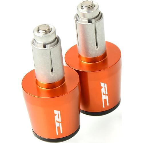 CNC 22MM Handlebar Grips Handle Bar Cap End Plugs For RC200 RC125 RC390 RC200 RC8 RC8R 2009-2017