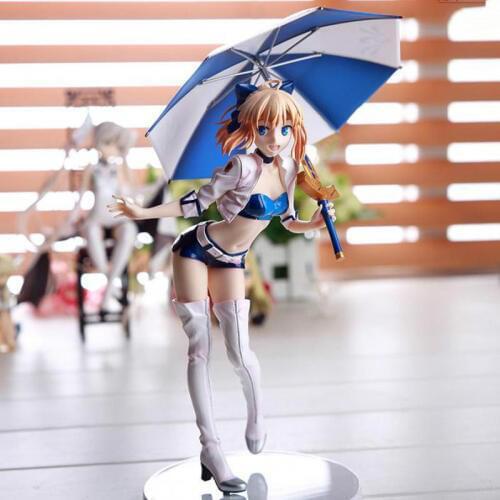 Fate Zero Fate Stay TYPE-MOON racing girl Saber Action Figure Collection Toys Christmas Gift Japanese Anime Figures