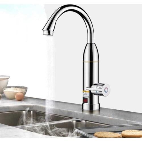Electric Kitchen Instant Heating Faucet Heater Hot Cold Dual-use Tankless Water Quickly Heating Tap Shower With LED Display