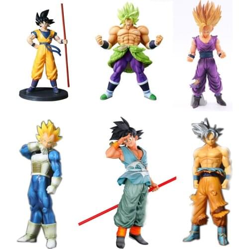 10-30CM Dragon Ball Anime Figures Super Hand-made Monkey King Vegeta Friezabrole Super Saiyan Budokai Model Toys For Children