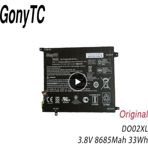 GONYTC DO02XL Laptop Battery for HP Pavilion x2 10 tablet 10-N100 10-N121TU 10-N122TU HSTNN-LB6Y TPN-I121 TPN-I122 810985-005