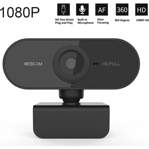 HD 1080P Webcam Mini Computer Web Camera With Microphone Rotatable Cameras for Live Broadcast Video Calling Conference Work