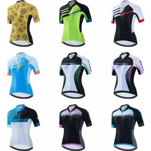 JPOJPO Cycling Jersey Women Bike Jersey Shirts Top Pro Riding Bike riding Team Ropa Ciclismo Short Sleeve Lady bicycle clothing