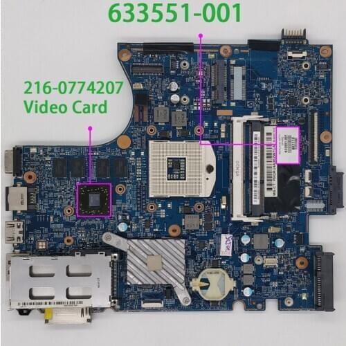 For HP ProBook 4520S 4720S Series 633551-001 48.4GK06.011 NoteBook PC Laptop Motherboard Mainboard Tested & working perfect