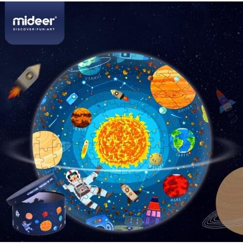 Mideer Space Universe Childrens Educational Puzzle 150 Pieces Boy And Girl Brain Toy Educational Toys Jigsaw Puzzle 3-6Y