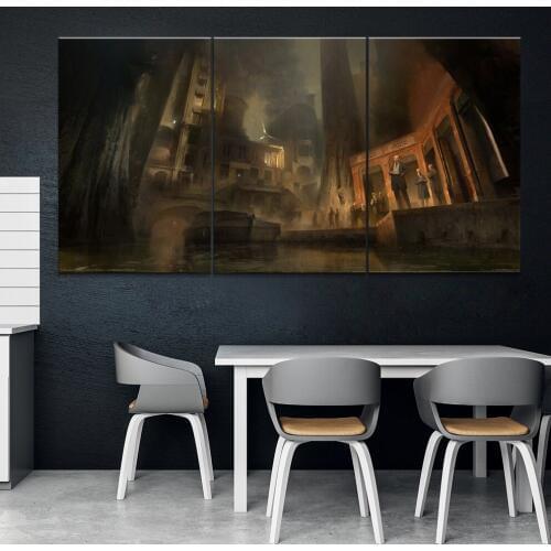 Home Decor Modular Canvas Picture 3 Piece Dishonored 2 GAME Art Painting Poster Wall For Home Canvas Painting Wholesale