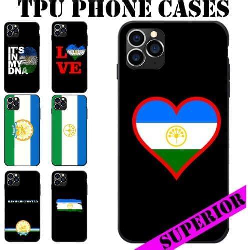 For Samsung Galaxy A20 50 70 M20 30 S7 S8 S9 S10 LITE Edge PLUS NOTE Bashkortostan Flag Coat Of Arms Heart Soft TPU Phone Cases
