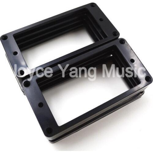 Niko 10pcs Black Flat Plastic Humbucker Pickup Frame Holder Mounting Ring 5*7mm