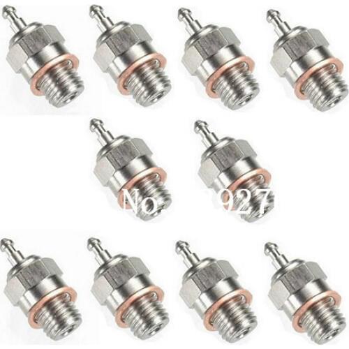 Wholesale 10pcs Spark Glow Plug Hot No.3# N3 N4 4#RC Nitro Car Engine Parts Himoto Redcat TRX HSP 70117