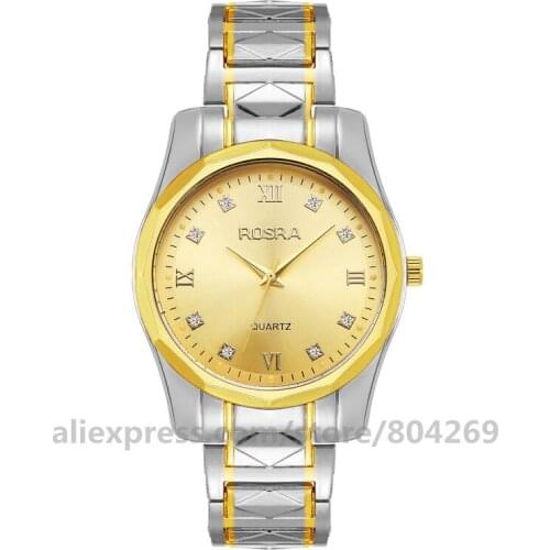 Wholesale Roman Number Men Alloy Wrist Watch Quartz Rosra 8746 Watches Hot Sale Men Business Watch