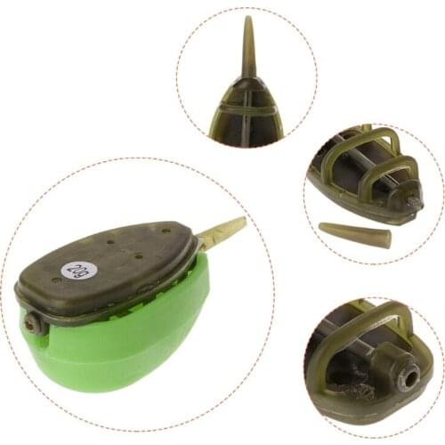 Fishing Feeder With Mould Carp Lead Sinker Method Bait Lure 15g/20g/25g/30g/35g 54DE