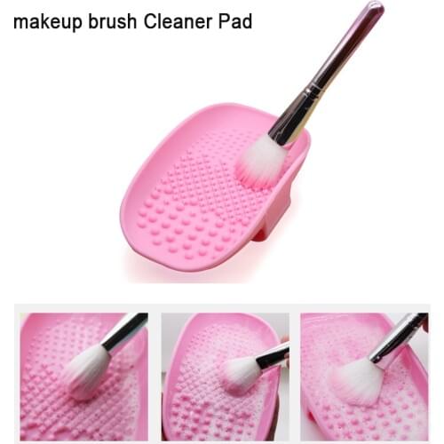 1pcs Silicone Washing Makeup Brush Cleaner Pad for Foundation Eyeshadow Lips Makeup Brush Scrubber Board Gel Cleaning Tool