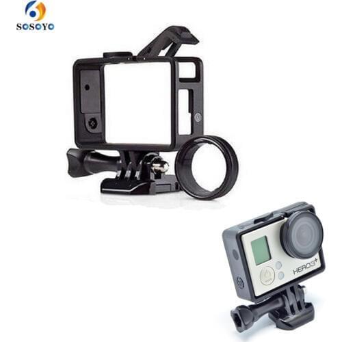 2pcs Standard Protective Frame Case cover + UV Filter Lens Kit Mount For Gopro Hero 4 3 3+ sports Action Camera Accessories