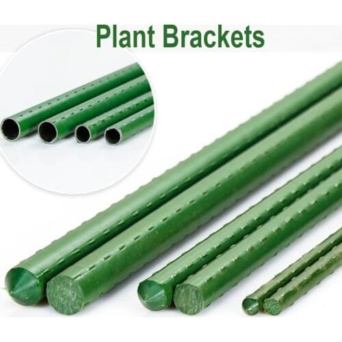 Agriculture Greenhouse Plant Stakes Gardening Pillar Plastic Coated Steel Pipe Climbing Plant Brackets Flower Support