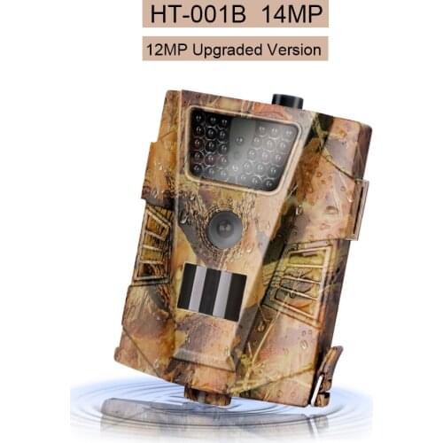Suntekcam HT-001B Trail Camera Upgraded 14MP 30pcs Infrared LEDs 850nm Hunting Camera Waterproof 120 Degree Angle Wild Camera