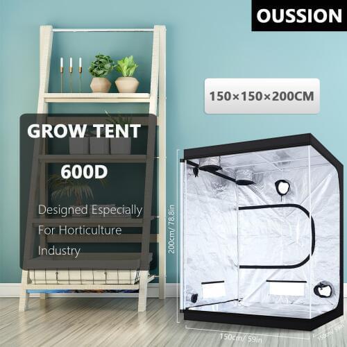 150*150*200CM Plant Grow Tent Grow Box Indoor Grow Room Home Reflective Mylar For Hydroponics Greenhouse Oxford Plant Light Tent