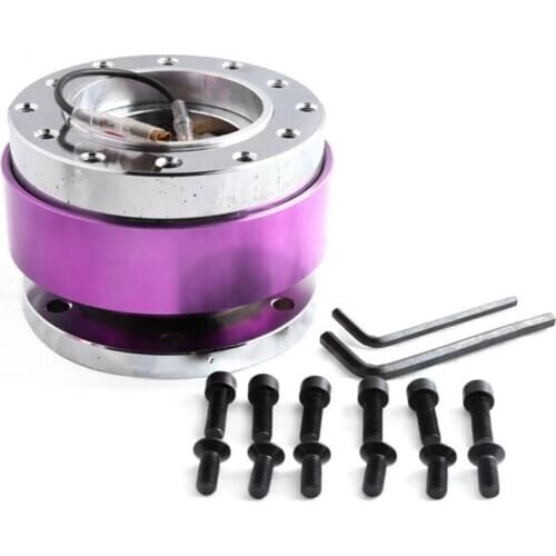 Universal 6 Hole Steering Wheel Snap off Hub Adapter Auto Quick Release Aluminum Alloy Refit Device Kit Drop Ship