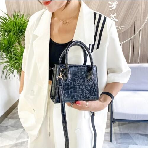 Luxury Brand Designer Stone Pattern Shoulder Bag Mini Size Square Messenger Bags for Women Tote Handbag Wallet