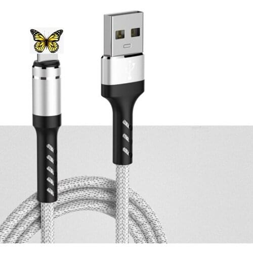 100 pcs Applicable to Apple data line manufacturers cylindrical metal anti-breaking Android data cable 3A fast charge type-c