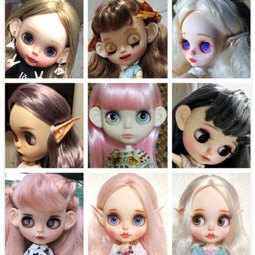4Pairs Resin Doll Ears Set For 1/6 Extra Parts Doll Making DIY Custom Accessory