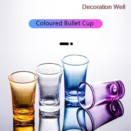 4Pcs 0.5 ounce heavy duty shot glasses machine made lead free glass liquor glass